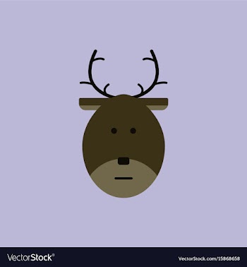 New year deer christmas deer vector image
