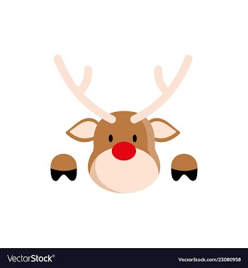 New year deer vector image
