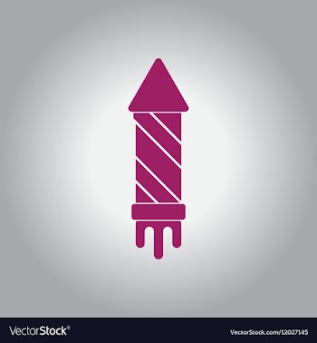 New year firework Christmas vector image