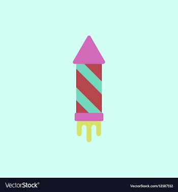 New year firework Christmas vector image