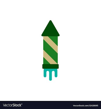 New year firework Christmas vector image