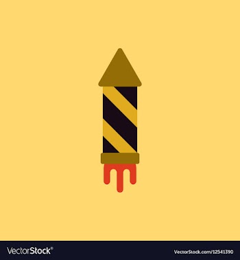 New year firework Christmas vector image
