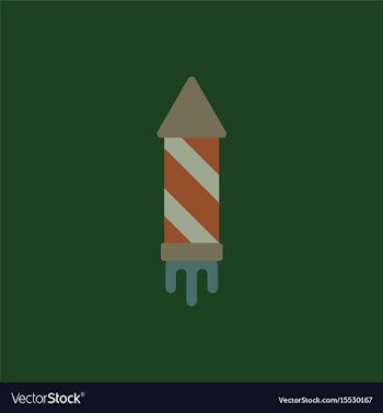 New year firework christmas vector image