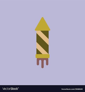 New year firework christmas vector image