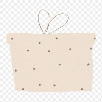 New year gift box sticker png in transparent background