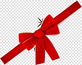 New Year Gift card Christmas card, Little fresh red bow tie transparent background PNG clipart