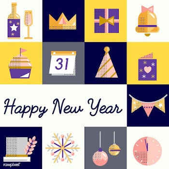 New year icons set vector | Free stock vector - 281054