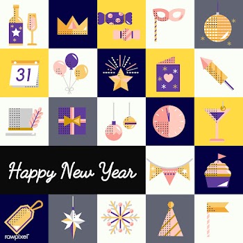 New year icons set vector | Free stock vector - 281129