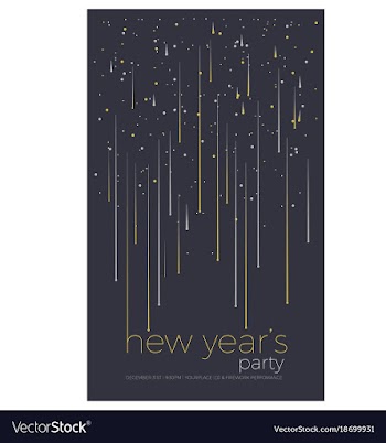 New year party design vector image