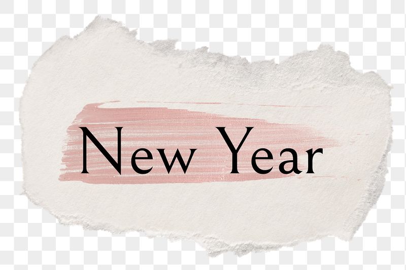 New year png word sticker | Free PNG - rawpixel