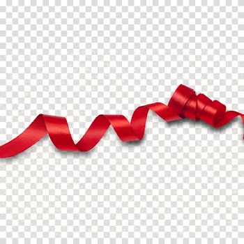 New Year Red ribbon, Ribbon transparent background PNG clipart