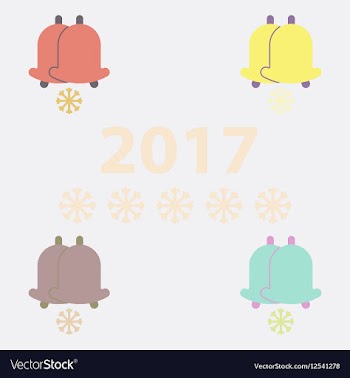New year rings Christmas vector image