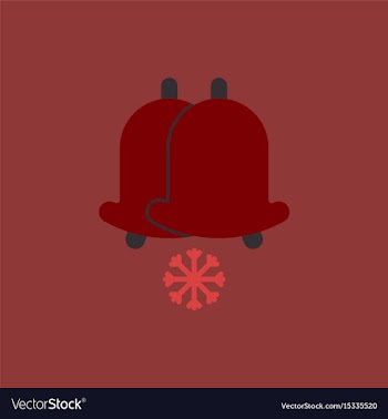 New year rings christmas vector image