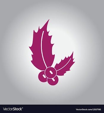 New year rowanberry christmas vector image