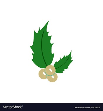 New year rowanberry christmas vector image
