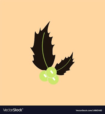 New year rowanberry christmas vector image