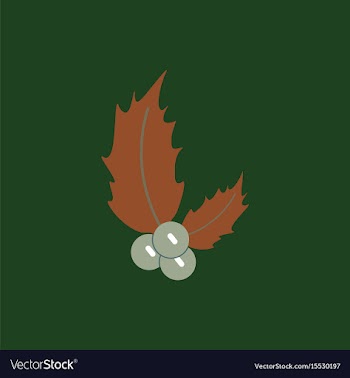 New year rowanberry christmas vector image