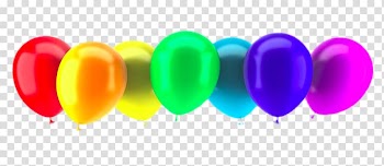 New Year's Day Balloon New Year's Eve , Balloons in a row transparent background PNG clipart