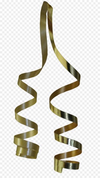 New Year's Day Christmas ornament Clip art - gold ribbons 