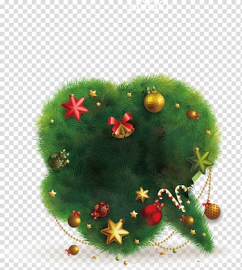 New Year's Day Christmas tree, Creative Christmas tree material transparent background PNG clipart