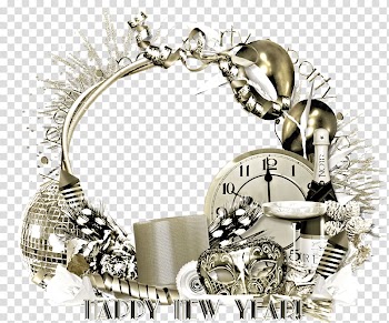 New Year's Day Frames Christmas Scrapbooking, cluster transparent background PNG clipart