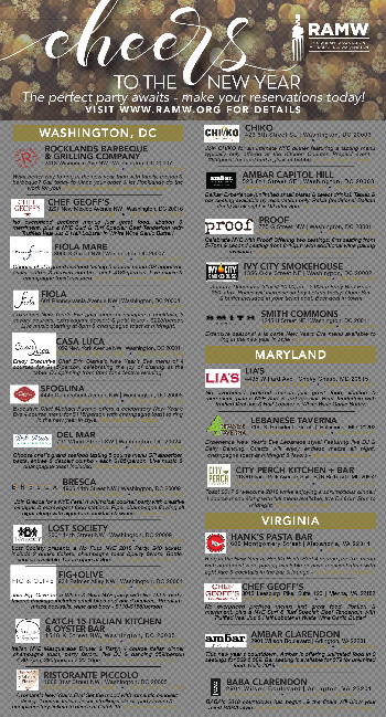 New Year's Eve Dining Specials | Restaurant Association of ...