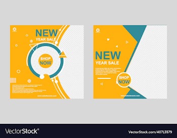 new year sale banner for social media