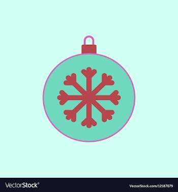 New year snowflake Christmas vector image