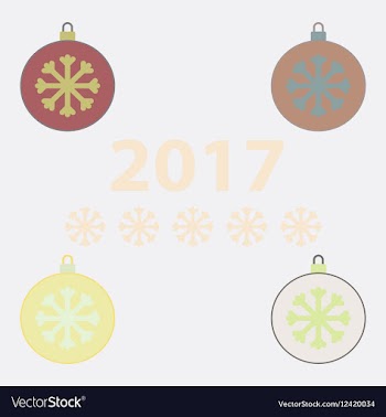 New year snowflake Christmas vector image