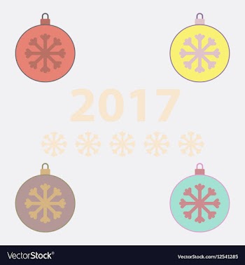 New year snowflake Christmas vector image