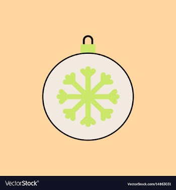 New year snowflake christmas vector image