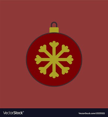New year snowflake christmas vector image