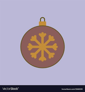 New year snowflake christmas vector image