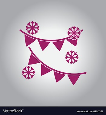 New year snowflakes Christmas vector image