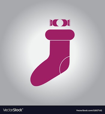 New year socks Christmas socks vector image