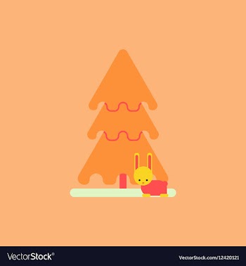 New year tree christmas tree vector image