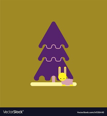 New year tree christmas tree vector image
