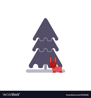 New year tree christmas tree vector image