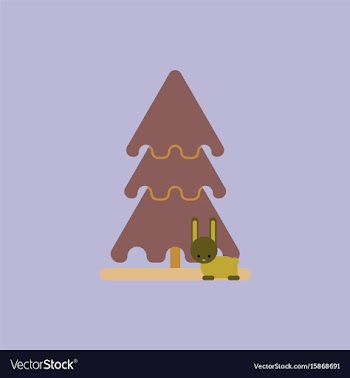 New year tree christmas tree vector image