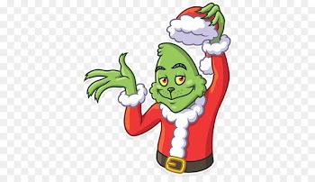 New Year tree YouTube Video Film Sticker - grinch watercolor 