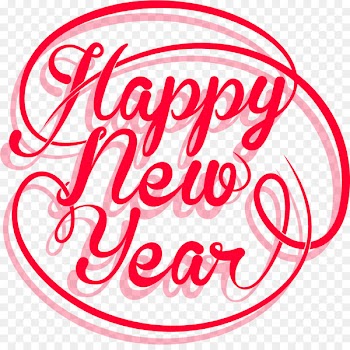 New Years Day Icon - Happy New Year curlicue 