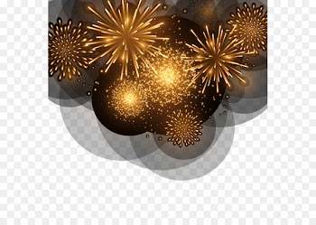 New Years Day New Year card Greeting Wish - Fireworks 