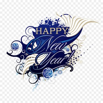 New Years Day New Years Eve Clip art - Happy New Year WordArt vector 