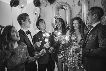 New Years Eve In Black And White