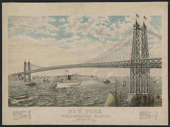 New York and Williamsburg Bridge, | Free Photo - rawpixel