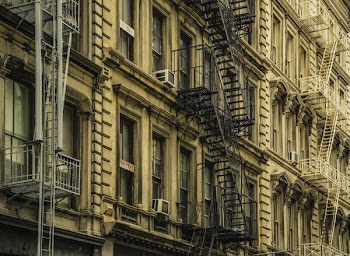 New York Apartment Fire Escapes