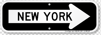 New York City Direction Sign - USA Traffic Direction Sign, SKU: K ...