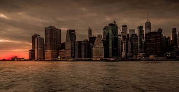 New York City during Sunset