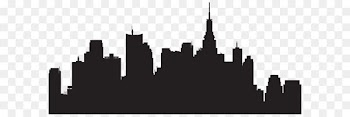 New York City Skyline Silhouette Clip art - Big City Silhouette PNG Clip Art 