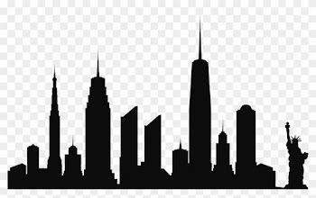 New York City Skyline Silhouette Png Clip Artu200b - Mustache Silhouette